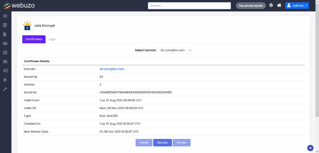 Free SSL Certificates